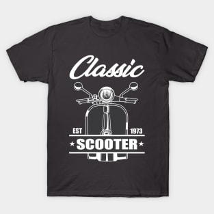 CLASSIC SCOOTER BLACK AND WHITE T-Shirt